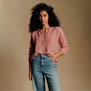 Sézane Gaspard cardigan in Rosewood XXS